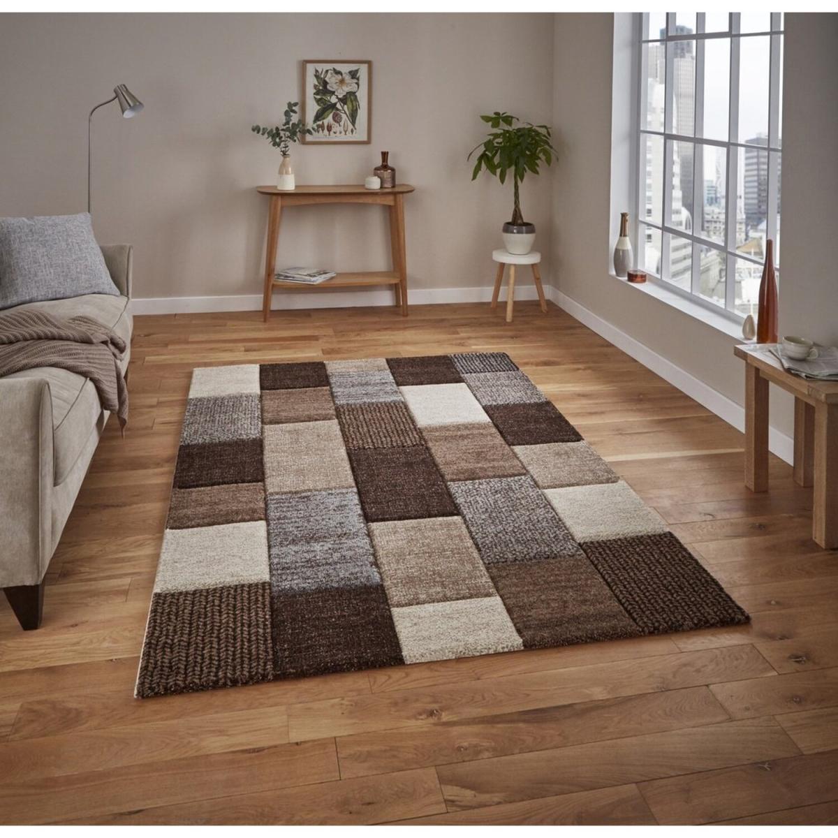 Brooklyn 21830 BeigeGrey Rug - Beige/Grey / 170cm – image 1