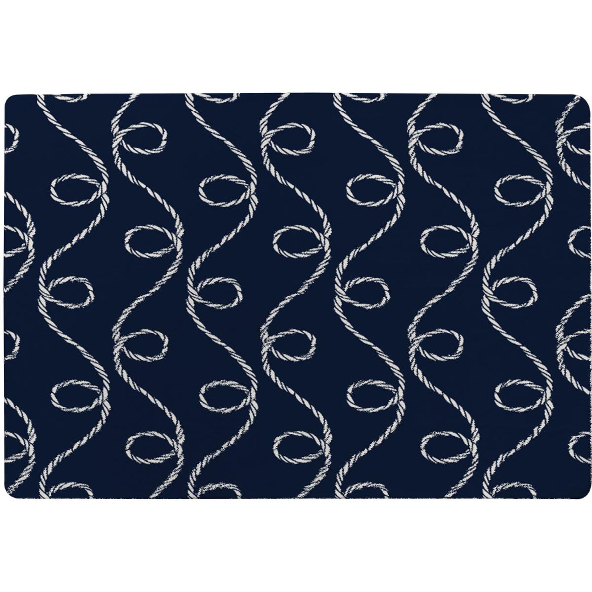 Swirled Rope Rug - Blue / 230cm – image 2