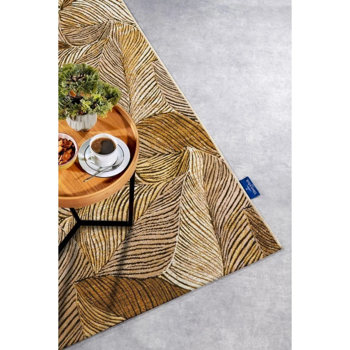 Eugene Indoor & Outdoor Rug Gold & Black - Gold / 235.0cm – image 6