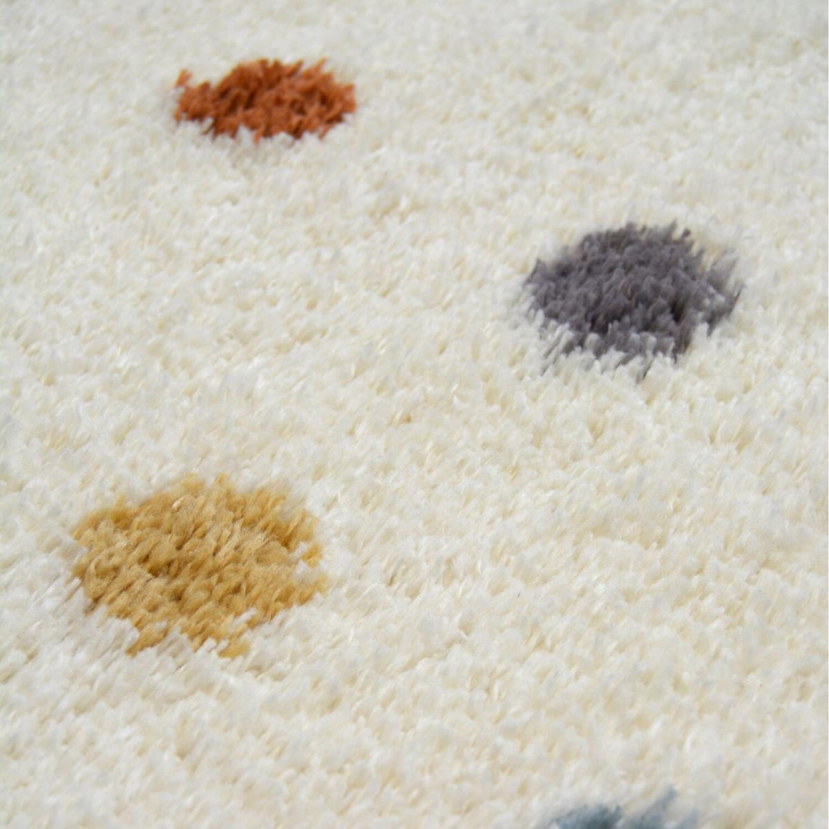 Kids Colourful Shaggy Bedroom Rug - Brae - Multi – image 3