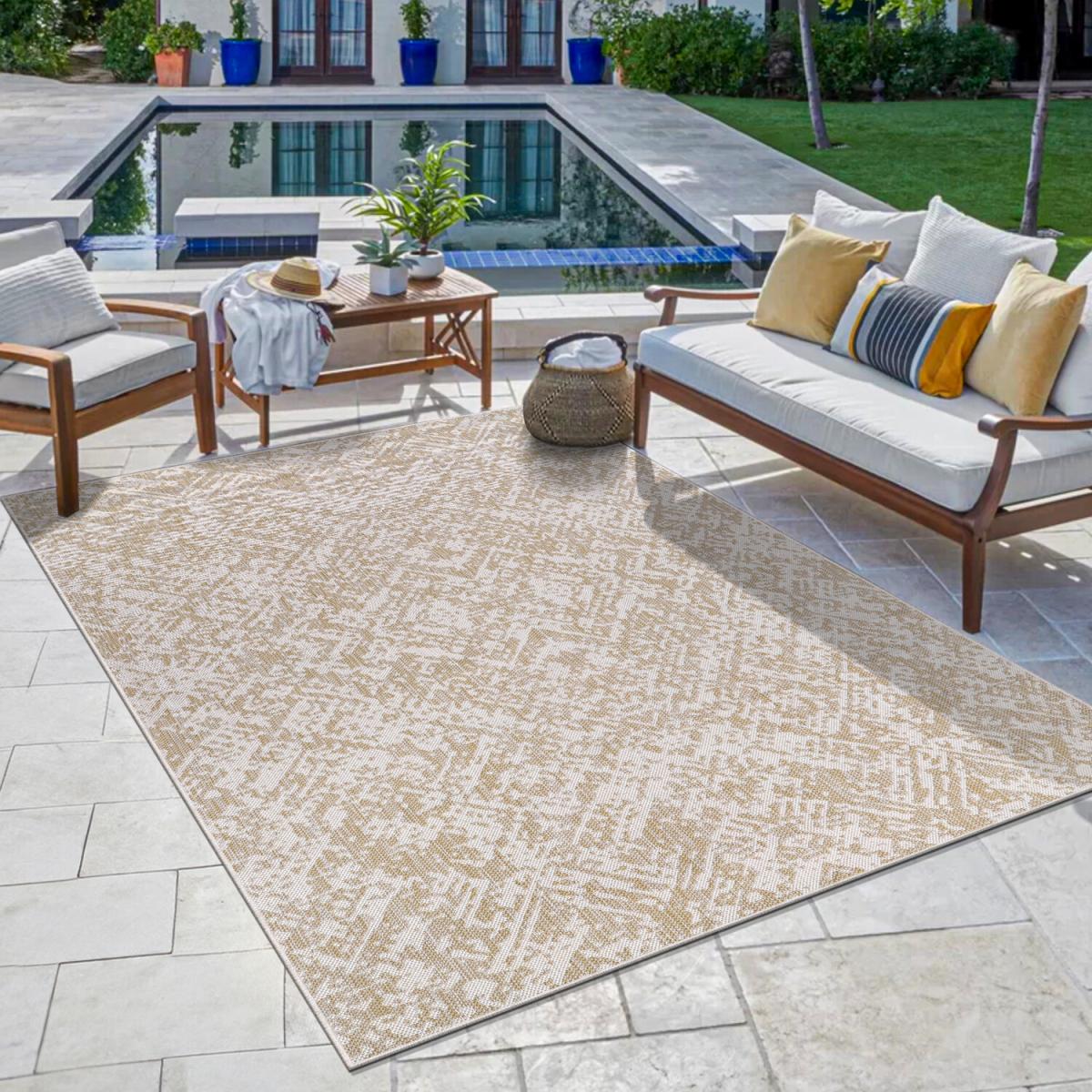 Natural Texture Rug - Natural / 120cm