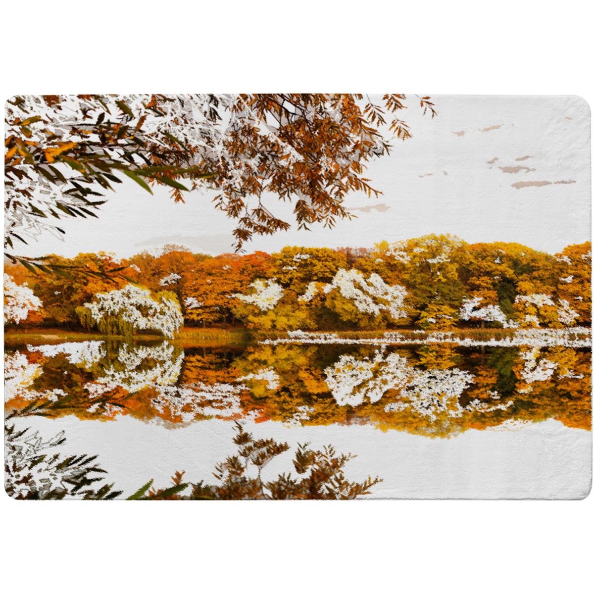 Autumn Lake Designer Rug - Orange / 150cm – image 2