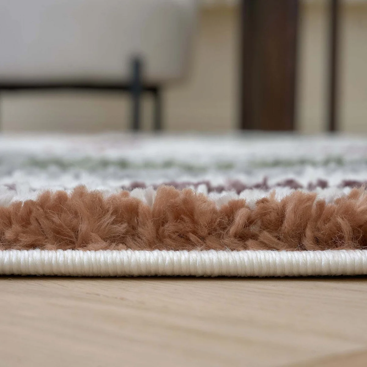 The Rugs Moodi Striped Design Patterned Shaggy Rug - Multicolour / 290cm – image 3
