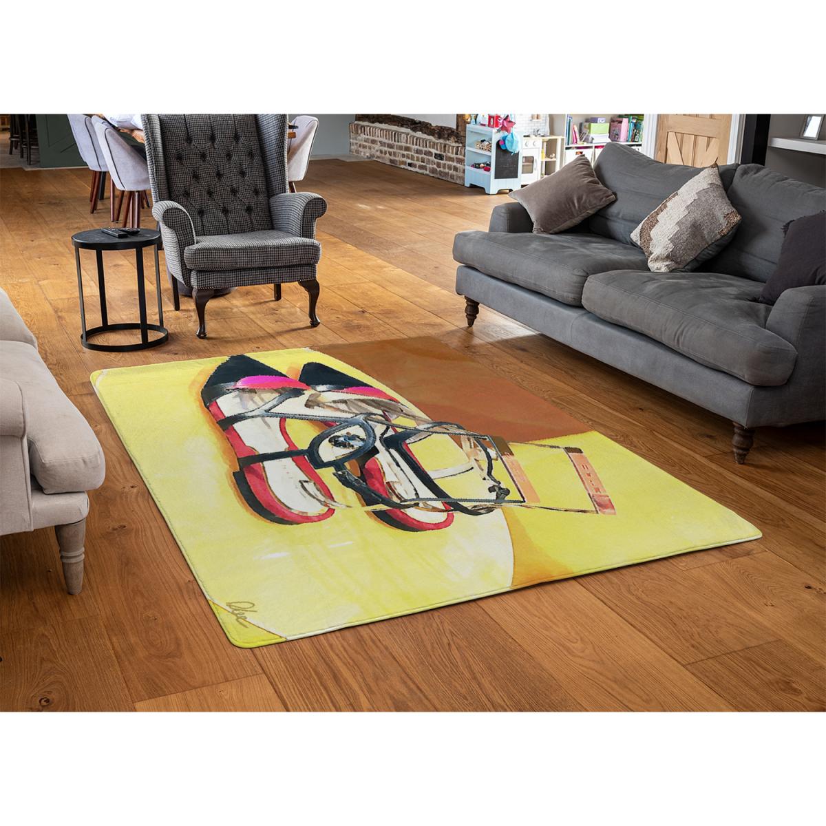 Pionty Shoes Rug - Yellow / 230cm – image 3
