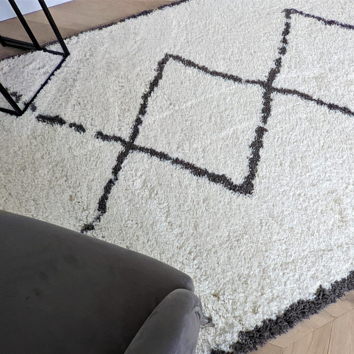 Ivory 4cm Scandi Shaggy Rugs - Ivory / 110cm – image 4