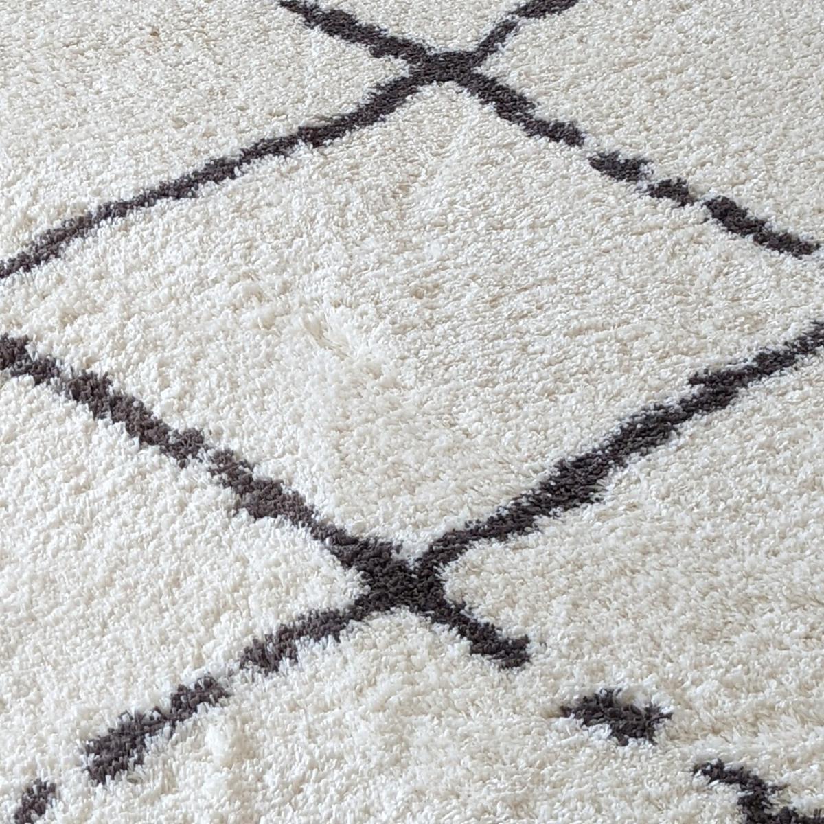 Ivory 4cm Scandi Shaggy Rugs - Ivory / 110cm – image 5