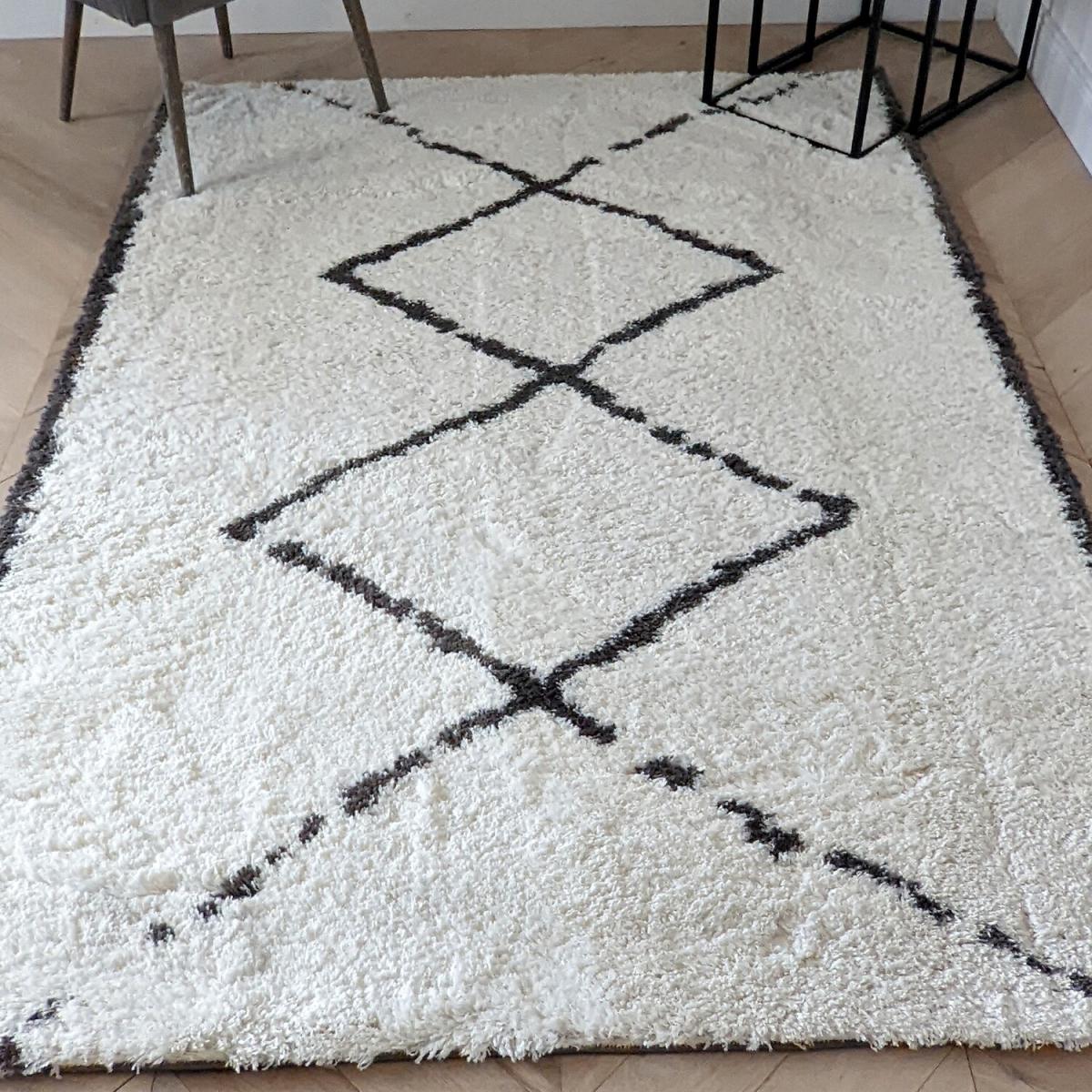Ivory 4cm Scandi Shaggy Rugs - Ivory / 110cm – image 7