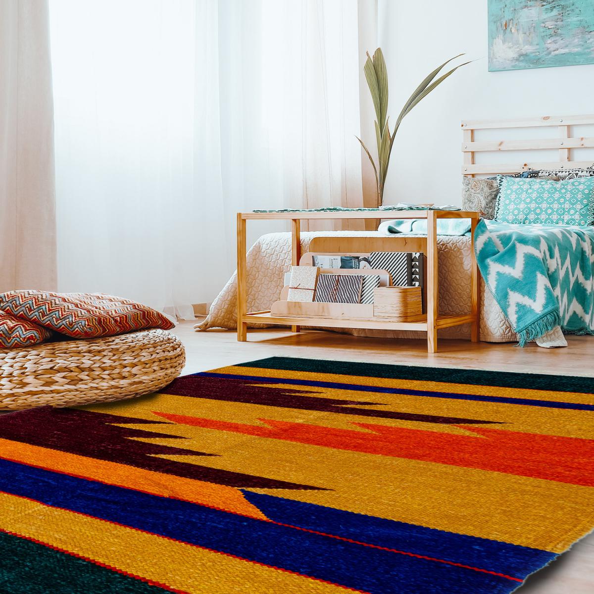 Mix Art Tribal Rug - Red – image 2