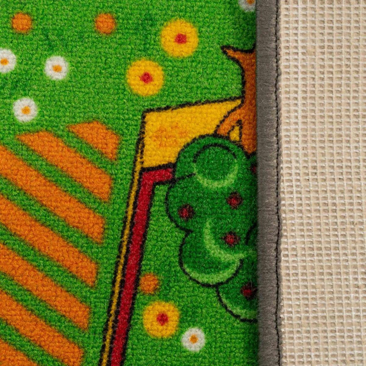Kids Interactive Farm Yard Play Mat Soft Bedroom Rug - Multicolour / 133 x 95cm – image 4