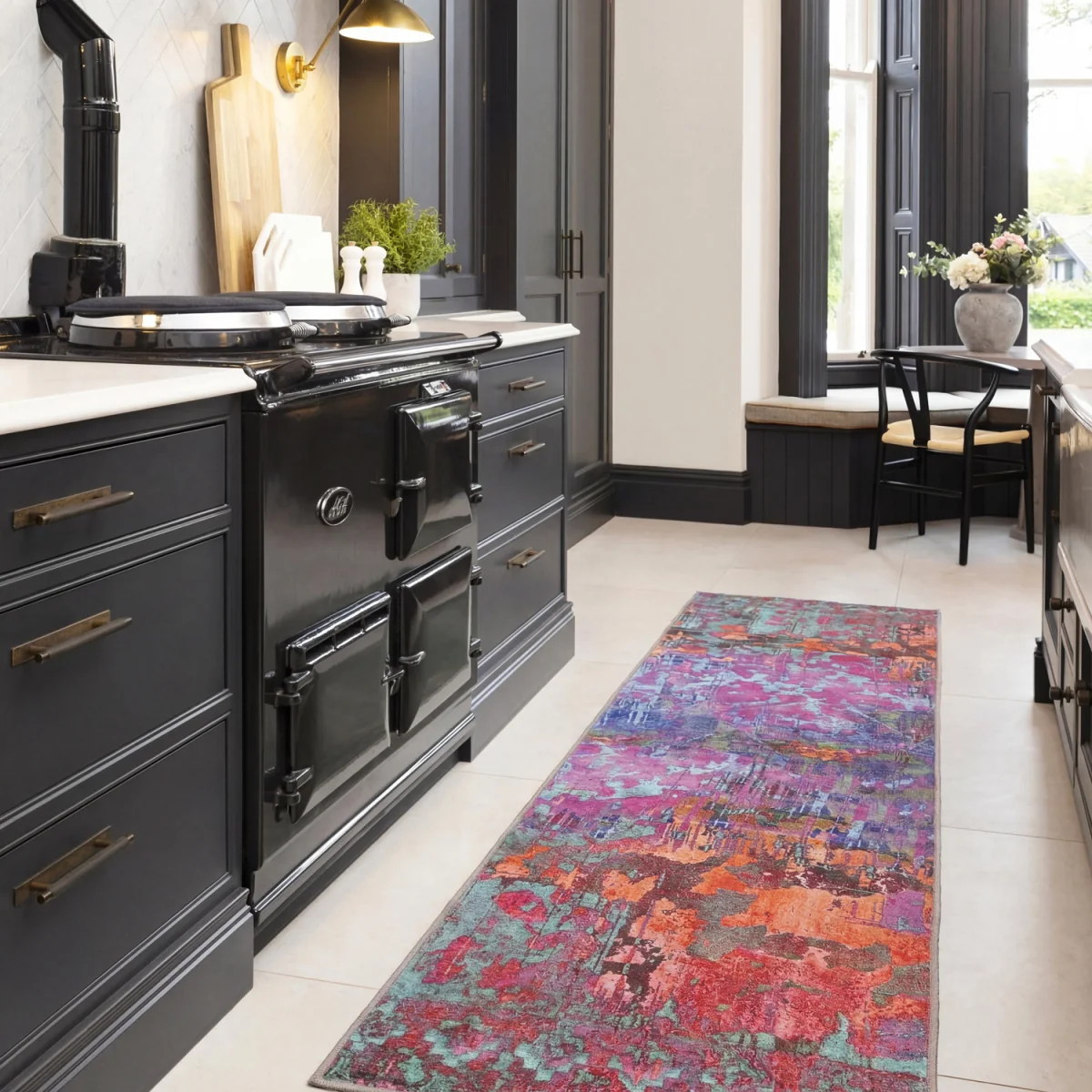Machine Washable Area Rug - Blazing - Multi / 150cm – image 6