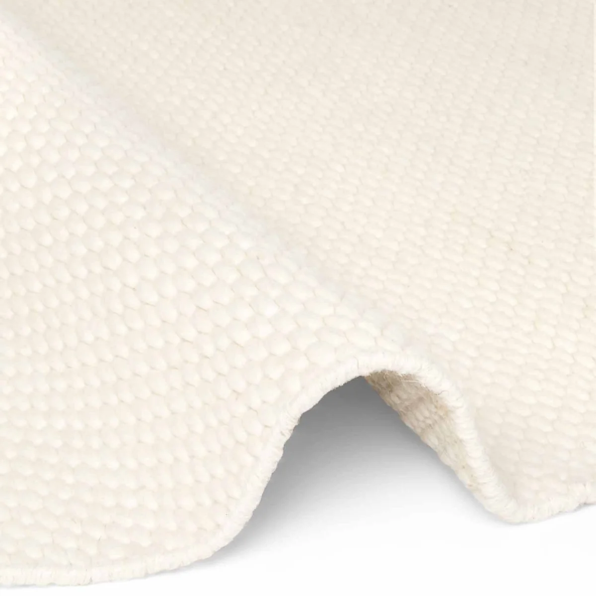 Hanse Home Elle Decoration Lyon Beans Natural Wool Plain Rug Cream - Cream / 200.0cm – image 3