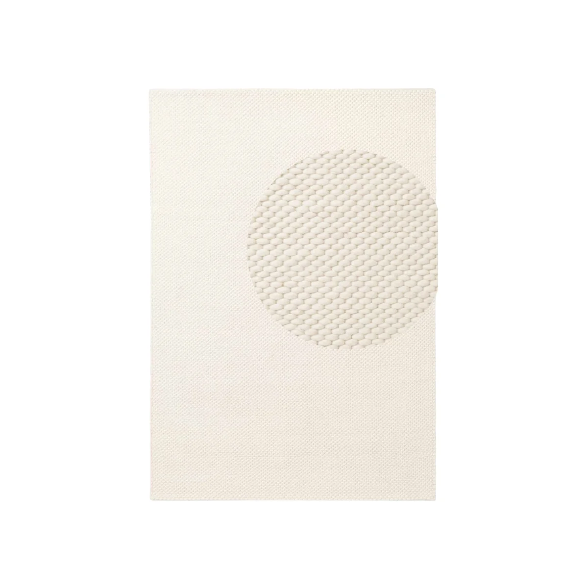 Hanse Home Elle Decoration Lyon Beans Natural Wool Plain Rug Cream - Cream / 200.0cm – image 1
