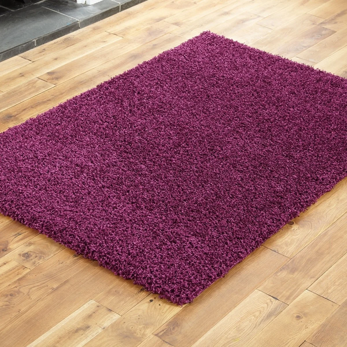 Everest Soft Fluffy Shaggy Rug - Aubergine / 340.0cm / 240.0cm / Easy-care, non-shedding performance for simple everyday upkeep.