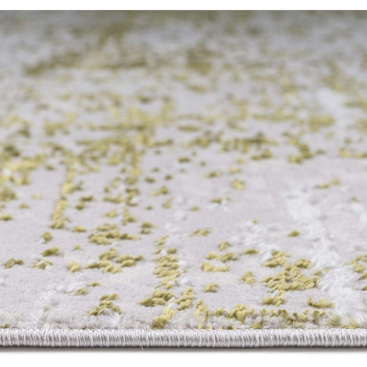 Green Flecked Abstract Living Room Rug - Monalisa - Green / 200cm – image 2
