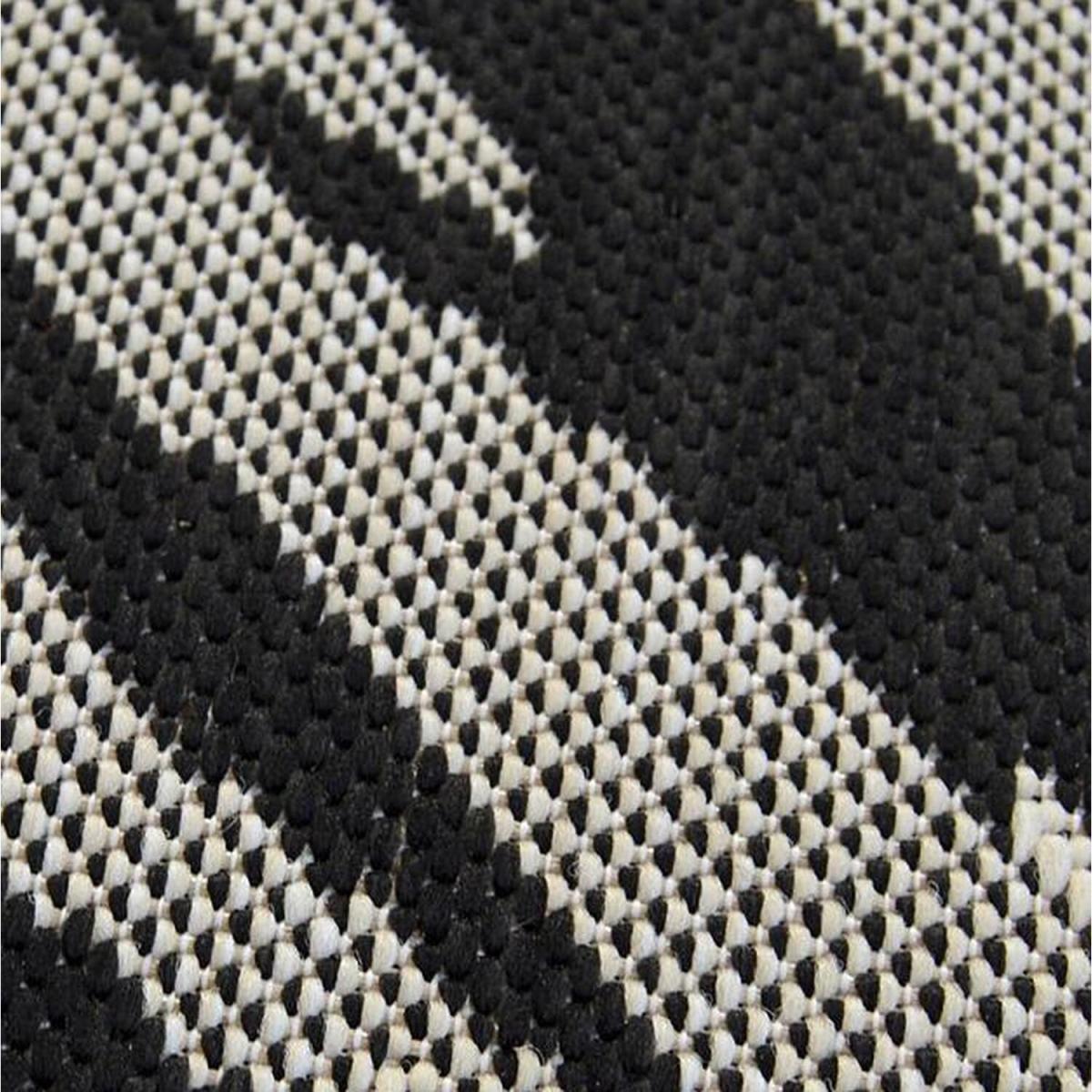 Grey Recyclable Tropical Weatherproof Outdoor Rug - Compass - Grey – image 4