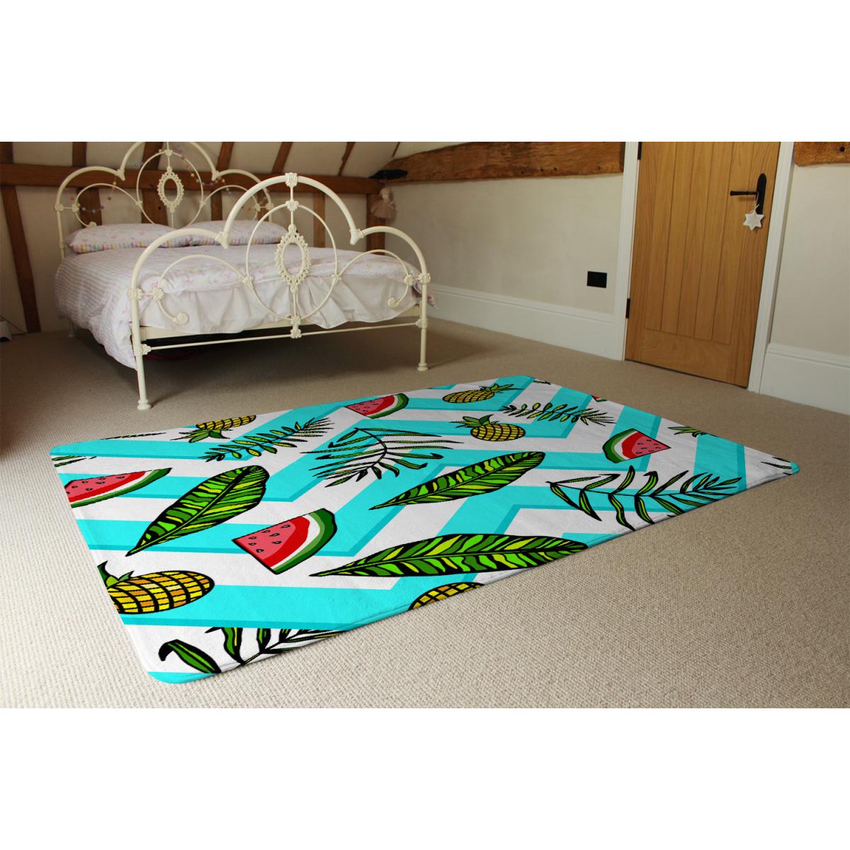 Pineapple Watermelon Rug - Blue / 150cm – image 3