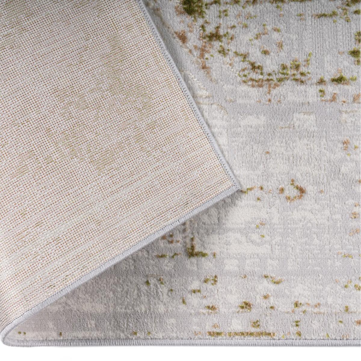 Timeless Green Distressed Traditional Rug - Monalisa - Green / 7kg – image 2