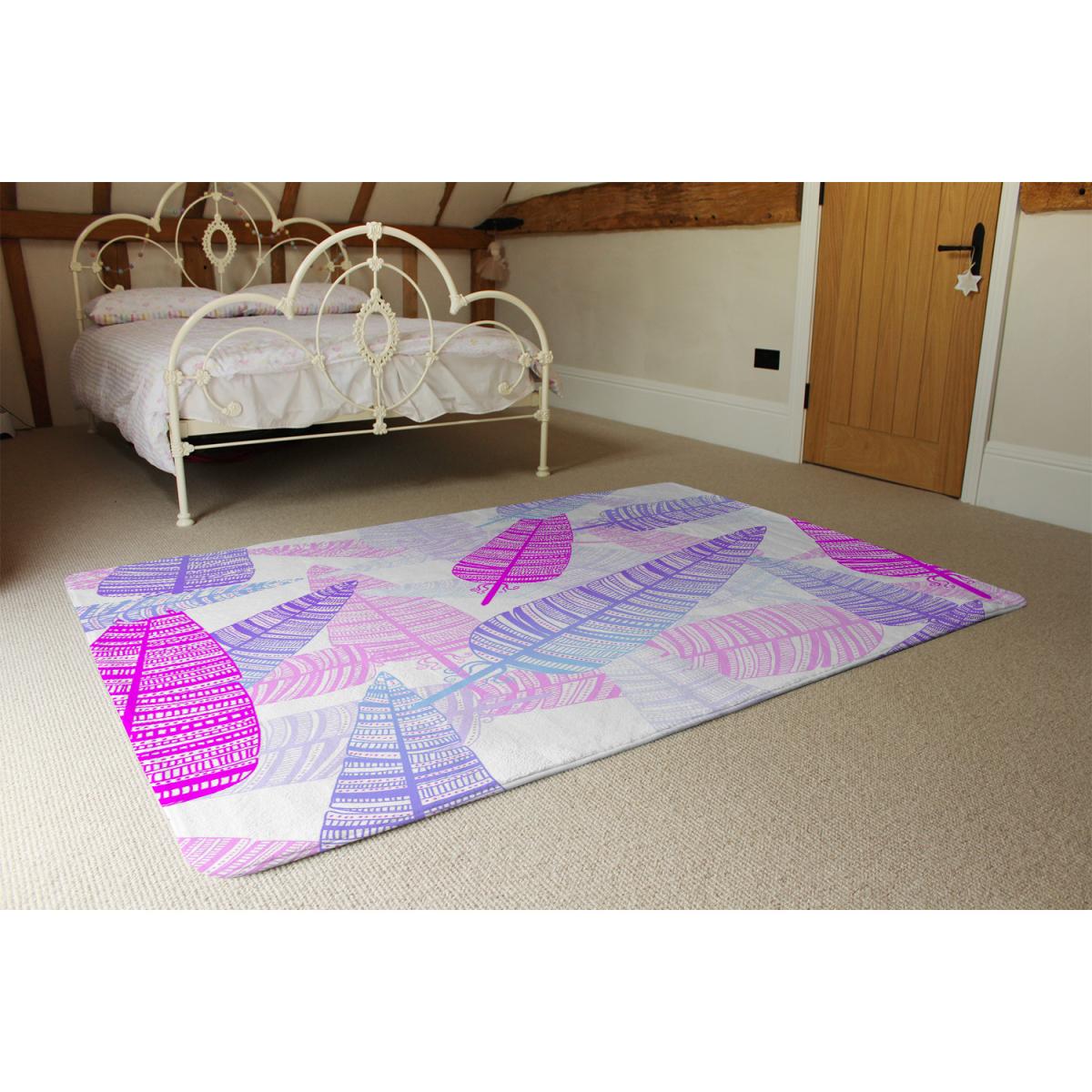 Purple Feathers Rug - Pink / 230cm – image 4