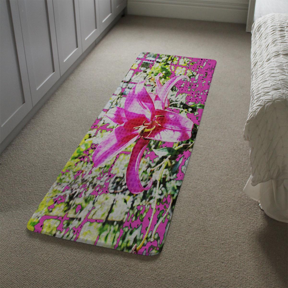 Pink Flower Runner Rug - Pink – image 1