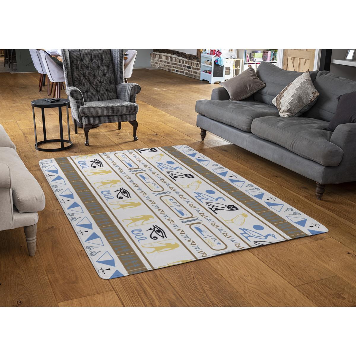 Heiroglyphs Rug - Brown / 110cm – image 2