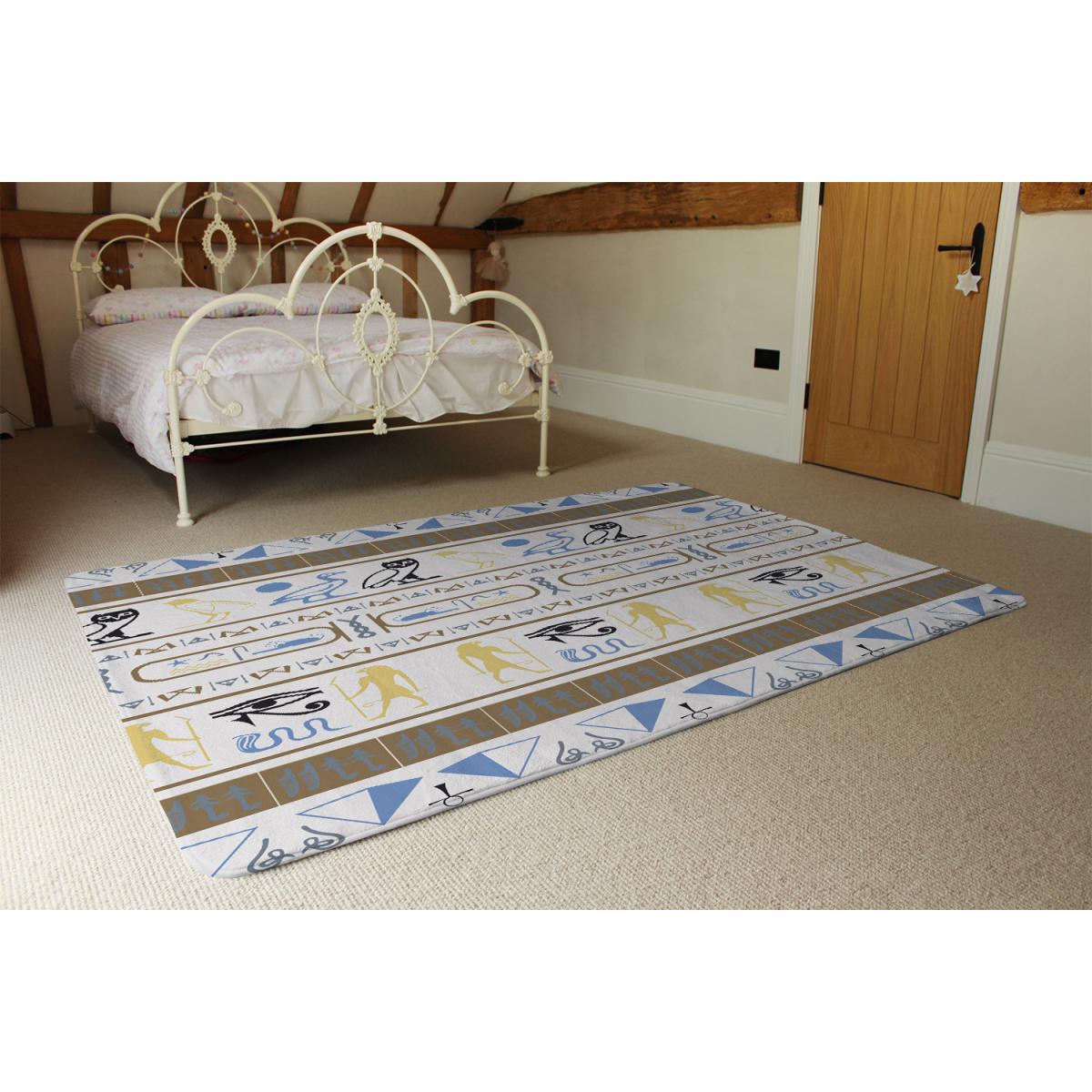 Heiroglyphs Rug - Brown / 110cm – image 3