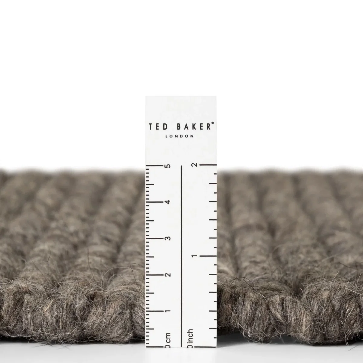 Ted Baker Camden Parker Wool Striped Rug Brown & Grey - Brown & Grey / 170.0cm – image 5