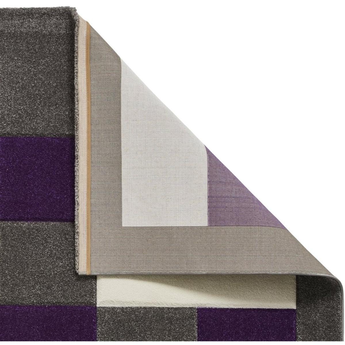 Brooklyn BRK04 GreyPurple Rug - Grey/Purple / 220cm – image 4