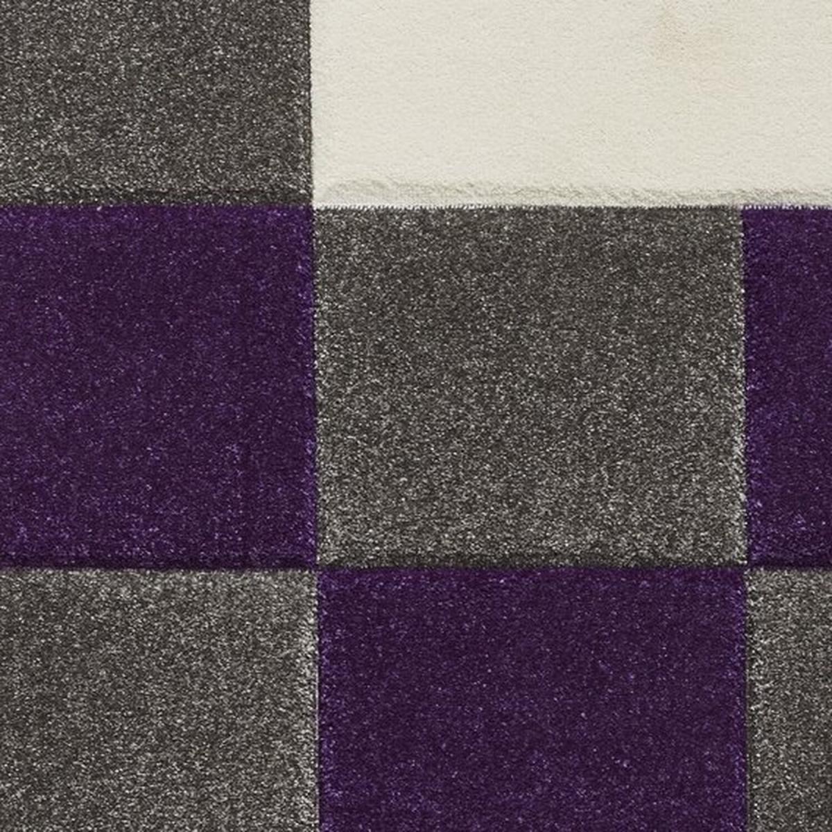 Brooklyn BRK04 GreyPurple Rug - Grey/Purple / 220cm – image 6