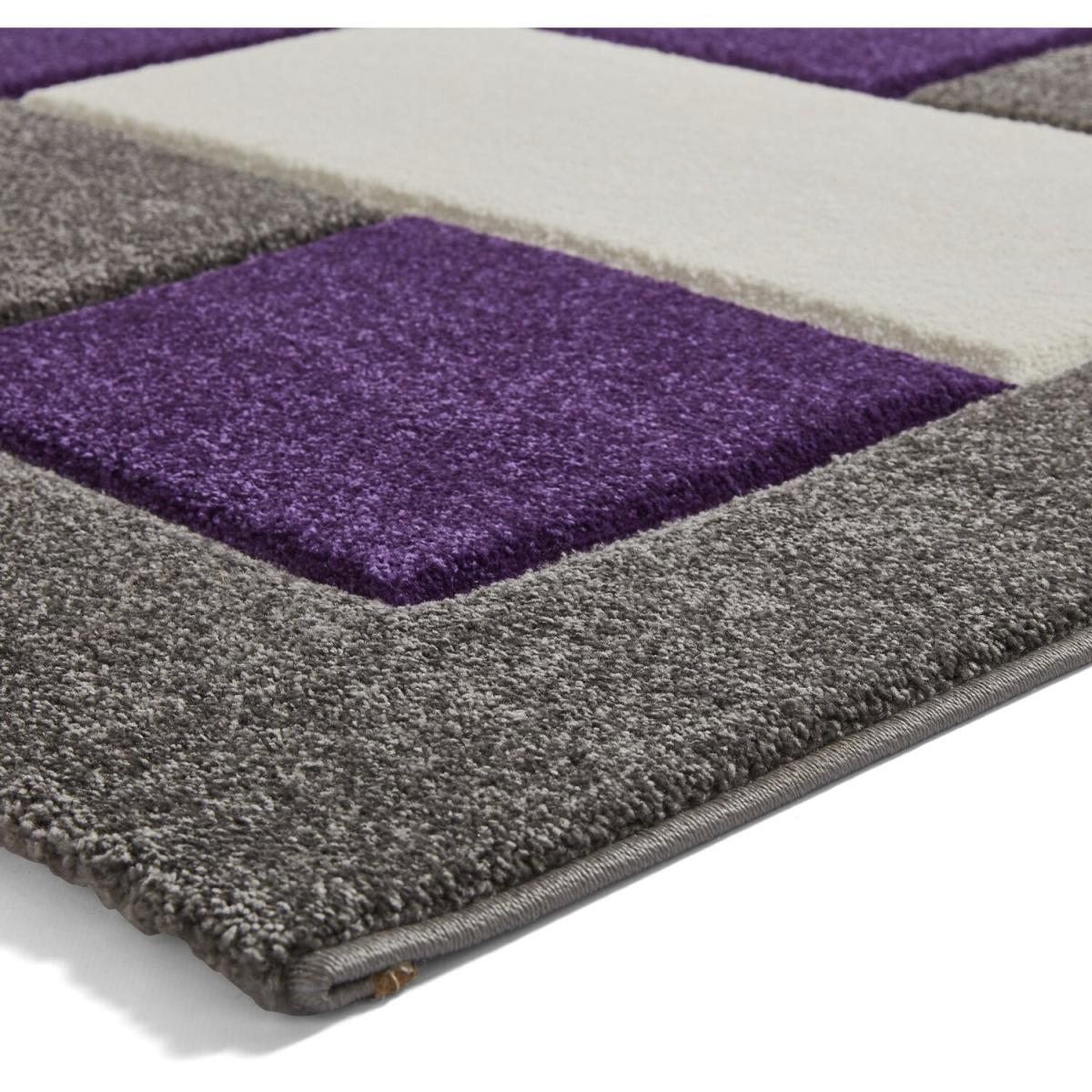 Brooklyn BRK04 GreyPurple Rug - Grey/Purple / 220cm – image 7