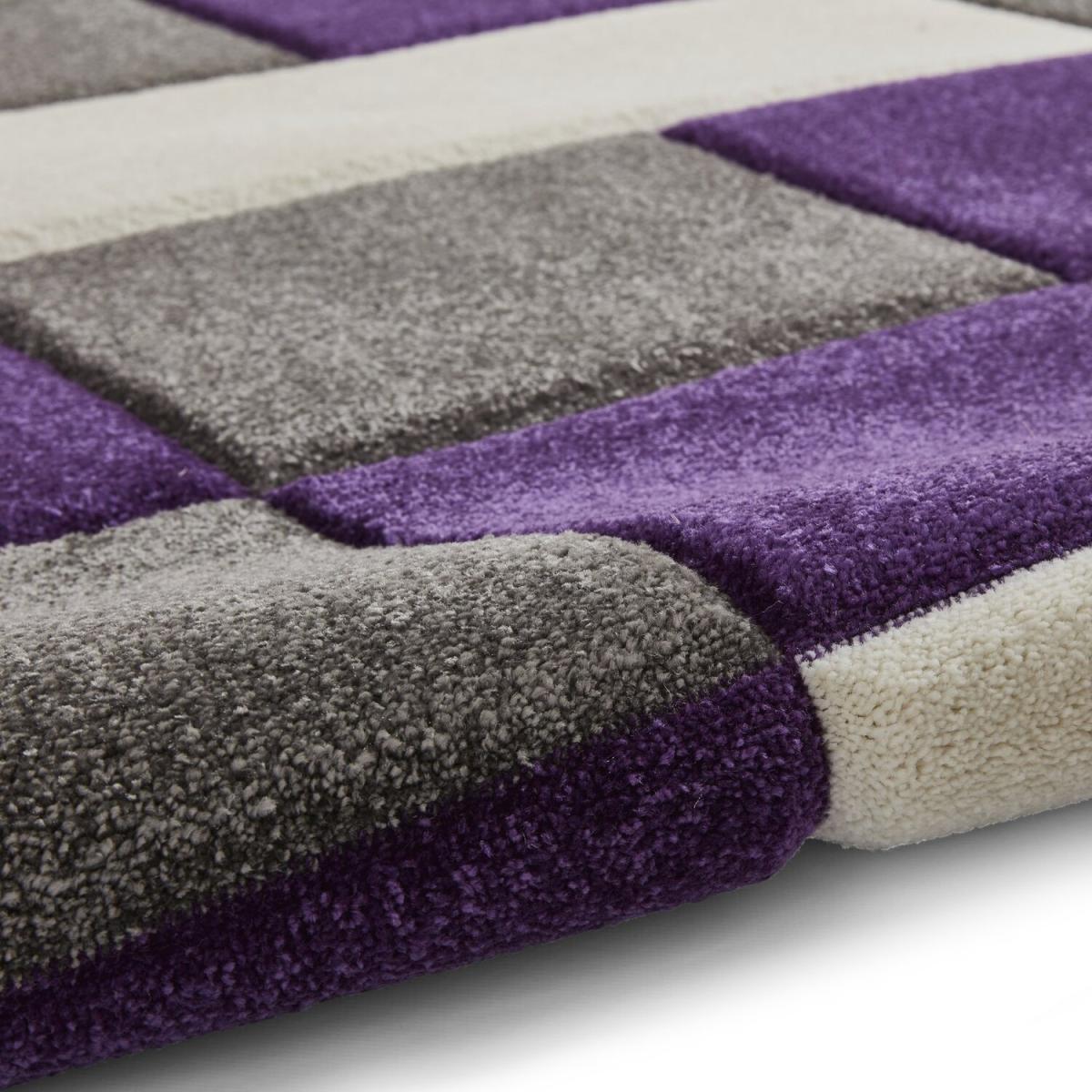 Brooklyn BRK04 GreyPurple Rug - Grey/Purple / 220cm – image 10