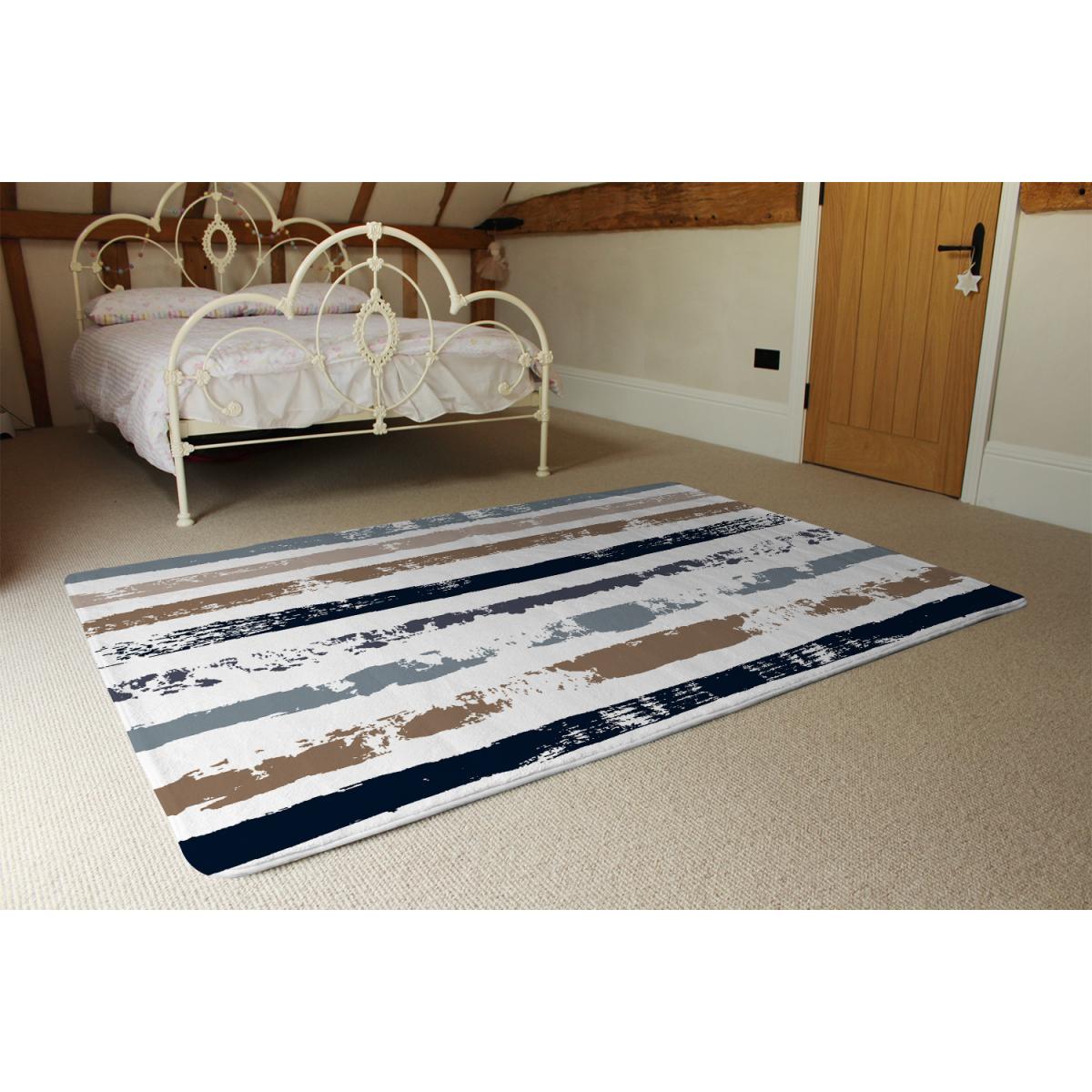 Brush Strokes Designer Rug - White / 150cm – image 3