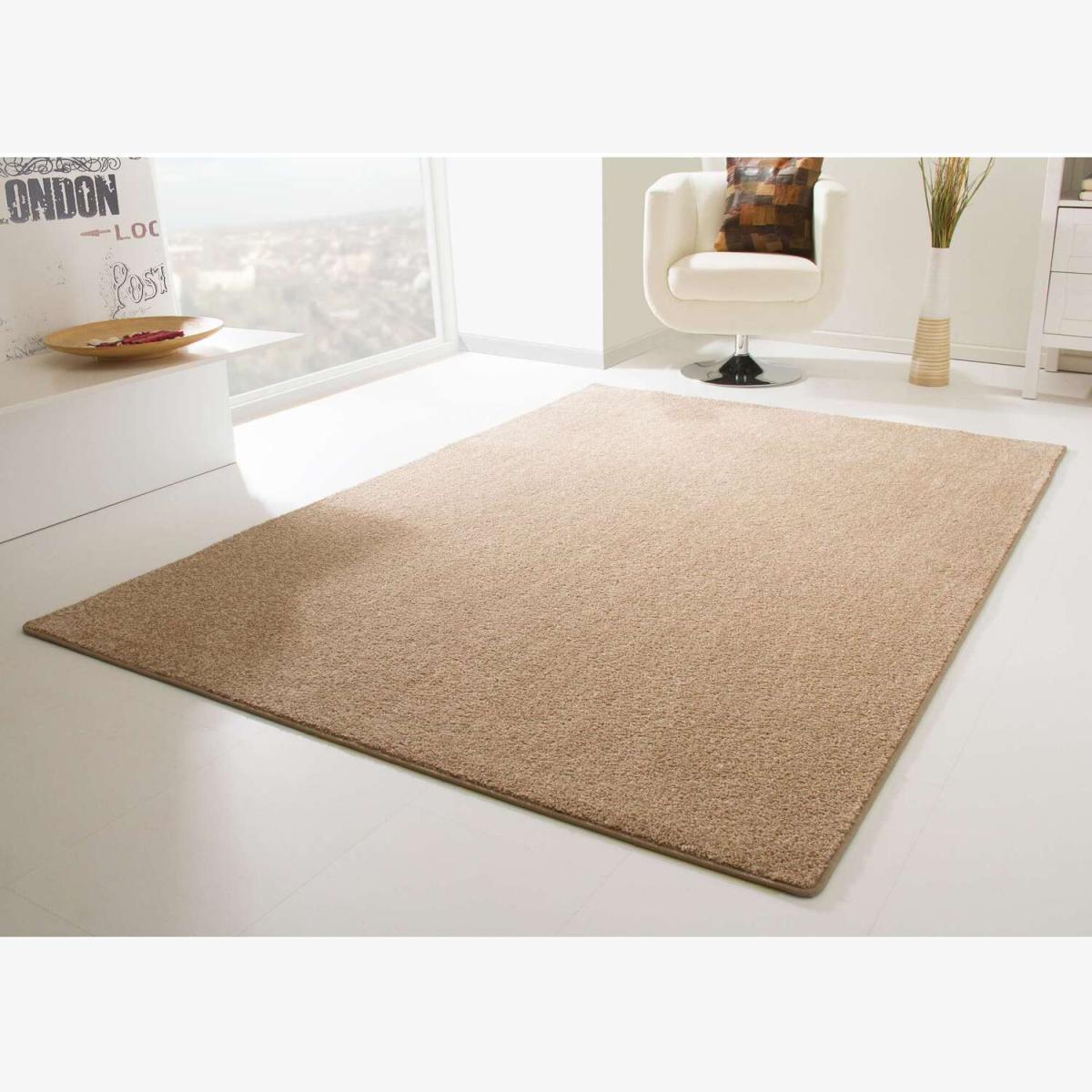 Cambridge Modern Short Pile Living Room Rug Colour Sand - Sand / 200cm / 3 – image 1