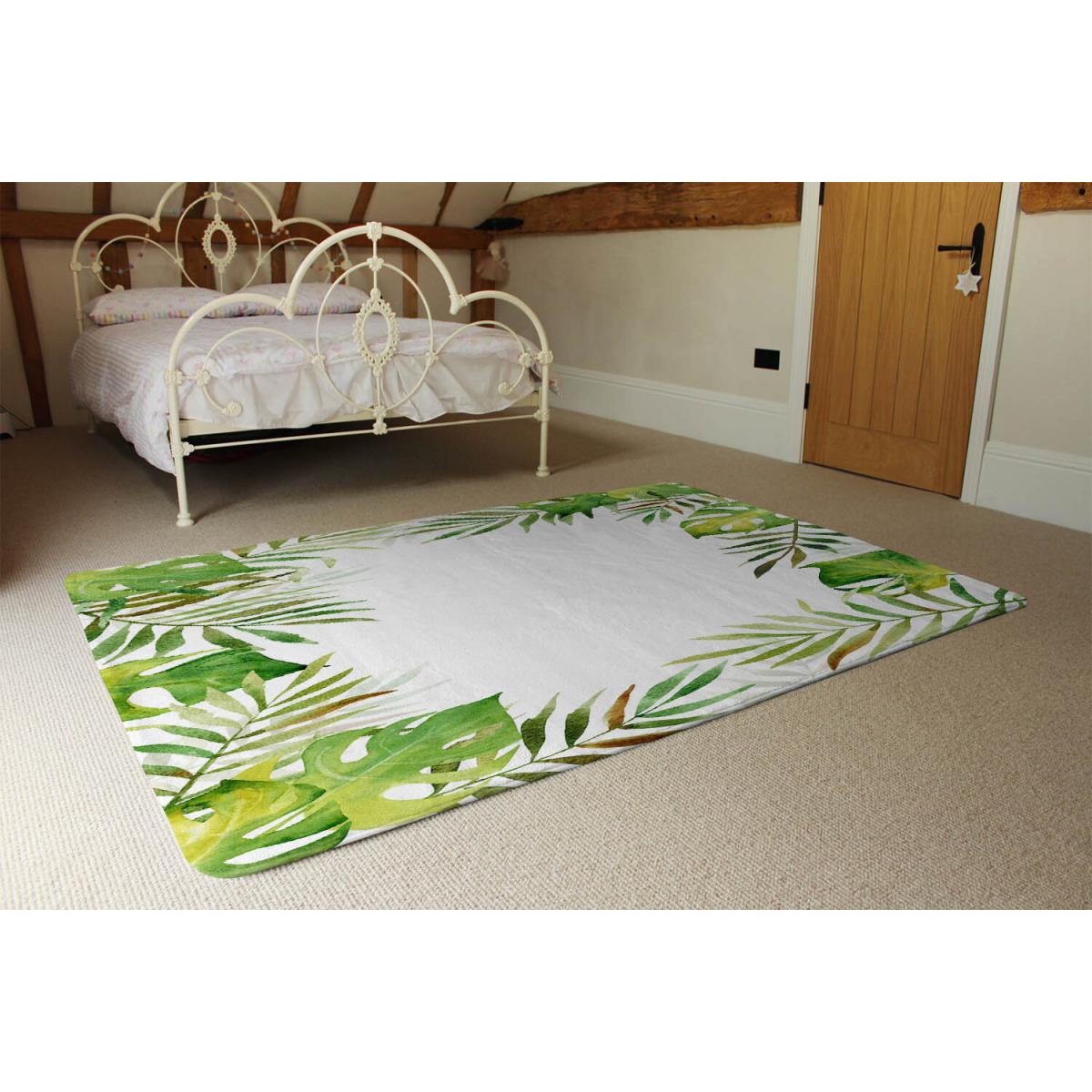 Botanical Designer Rug - Green / 110cm – image 3