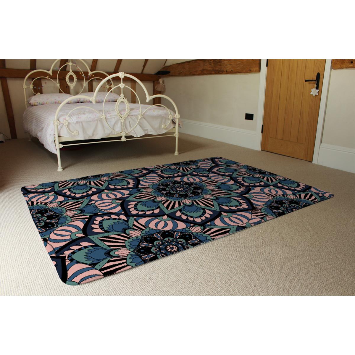 Mandalas Pattern Rug - Blue / 230cm – image 1