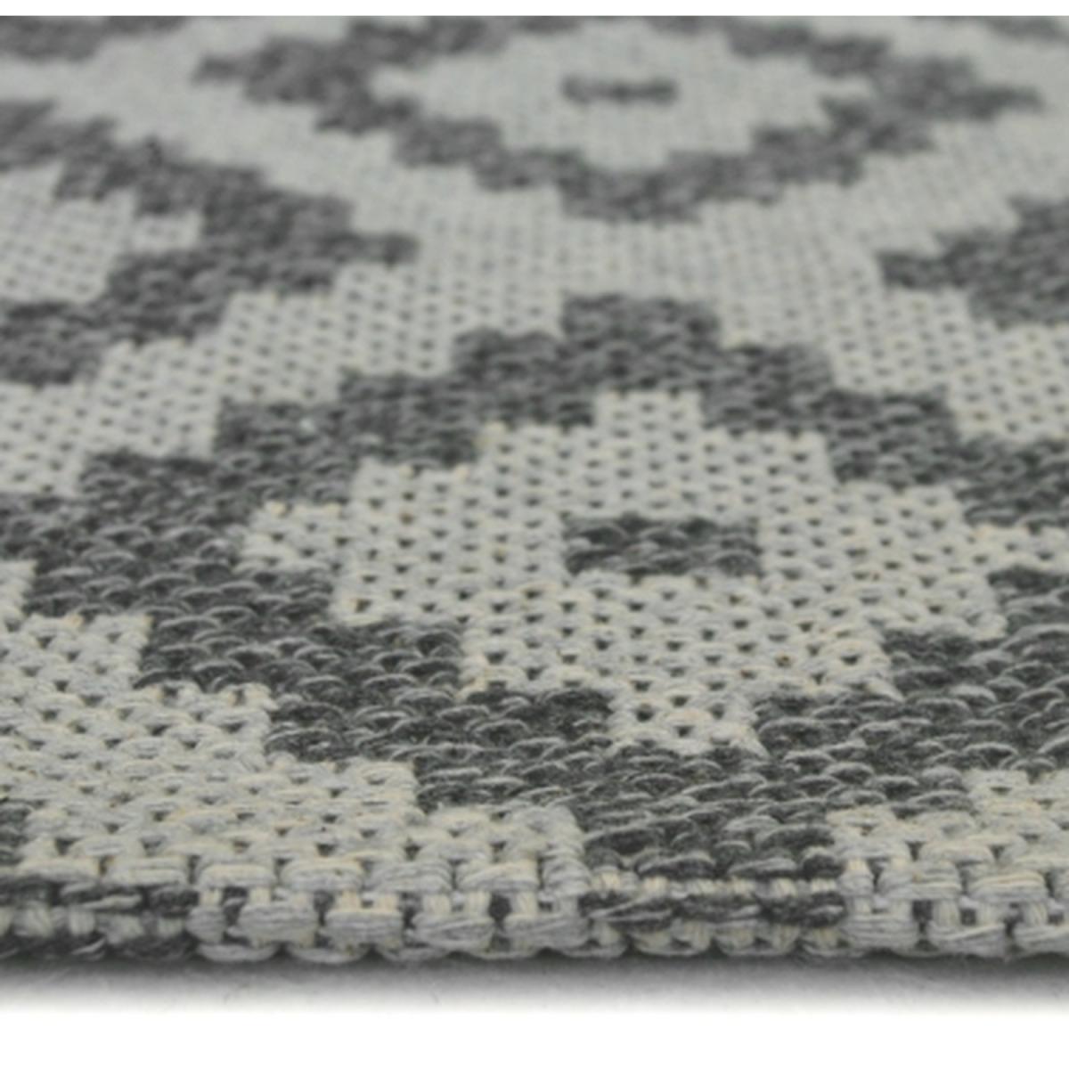 Grey Moroccan Eco Friendly Flatweave Rug - Regen - Grey / 150cm – image 2