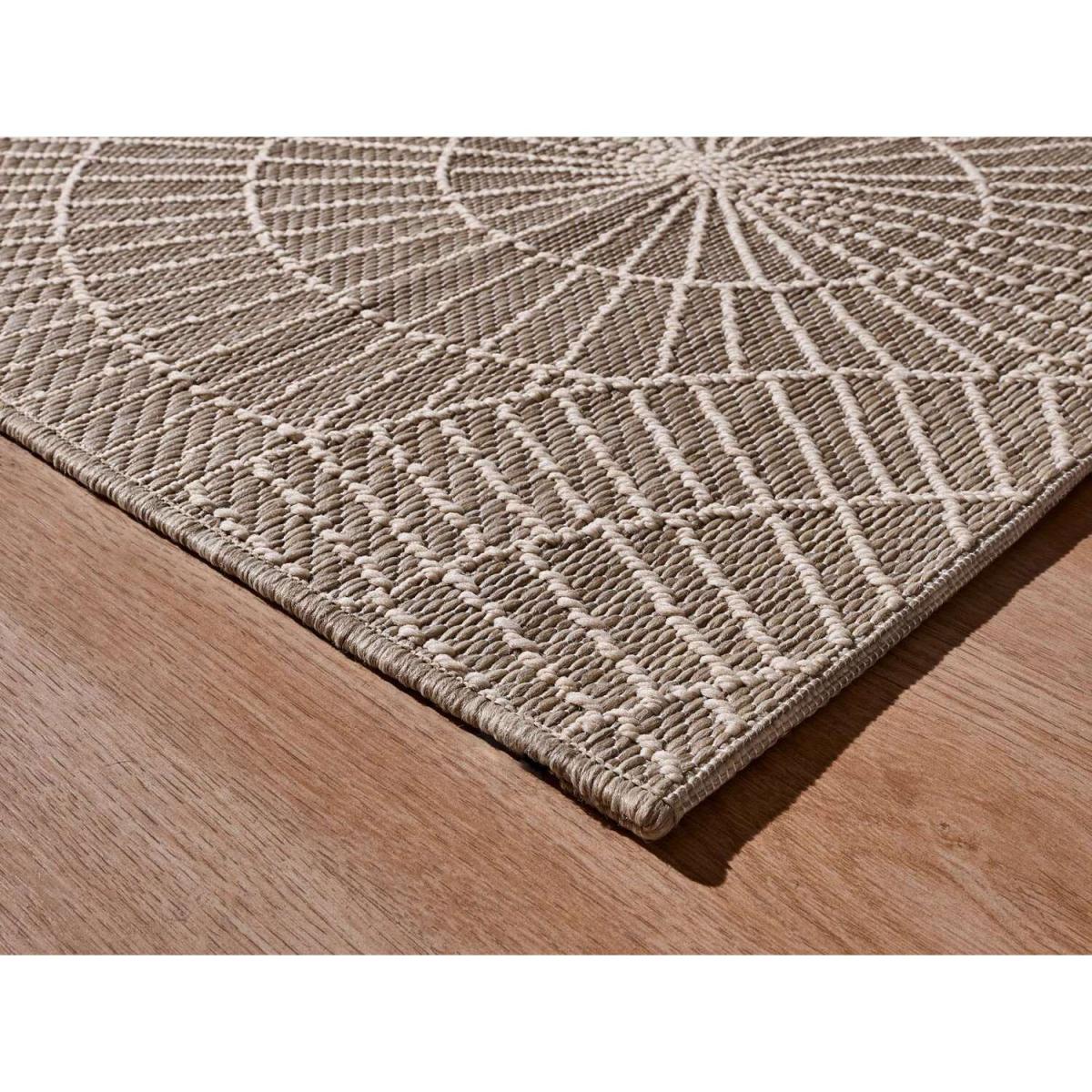 Nyland Circles Indoor Outdoor Rug Colour Beige - Beige / 200cm / 6.16kg – image 2