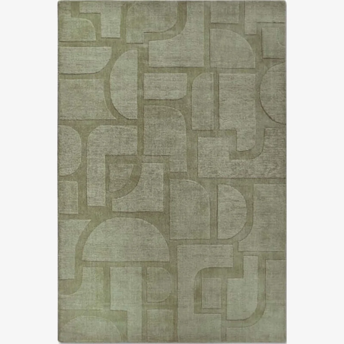 Villeroy & Boch 1906 Alexis Wool Geometric Rug Green - Green / 280.0cm – image 1