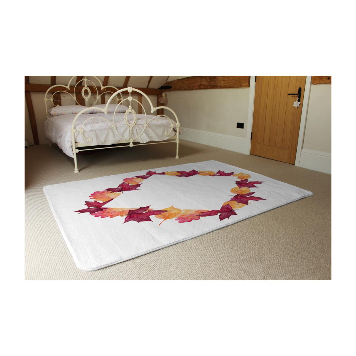 Diamond Autumn Reath Rug - Orange / 230cm – image 1