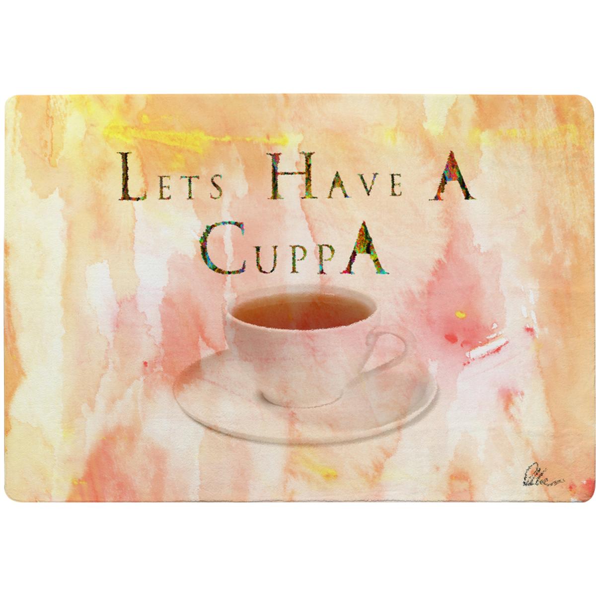 Lets Have A Cuppa Rug - Yellow / 230cm – image 2