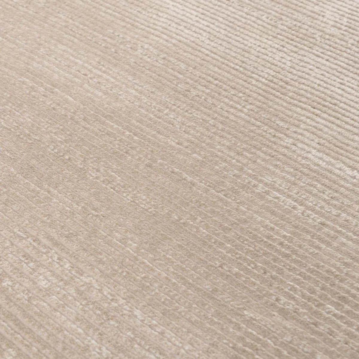 The Rugs Carmel Striped Design Textured Runner - Cream-Beige – image 3