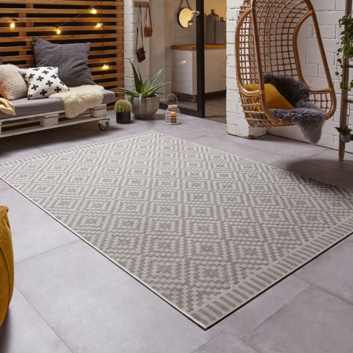 Breeze Indoor & Outdoor Rug Beige - Dark Grey – image 11