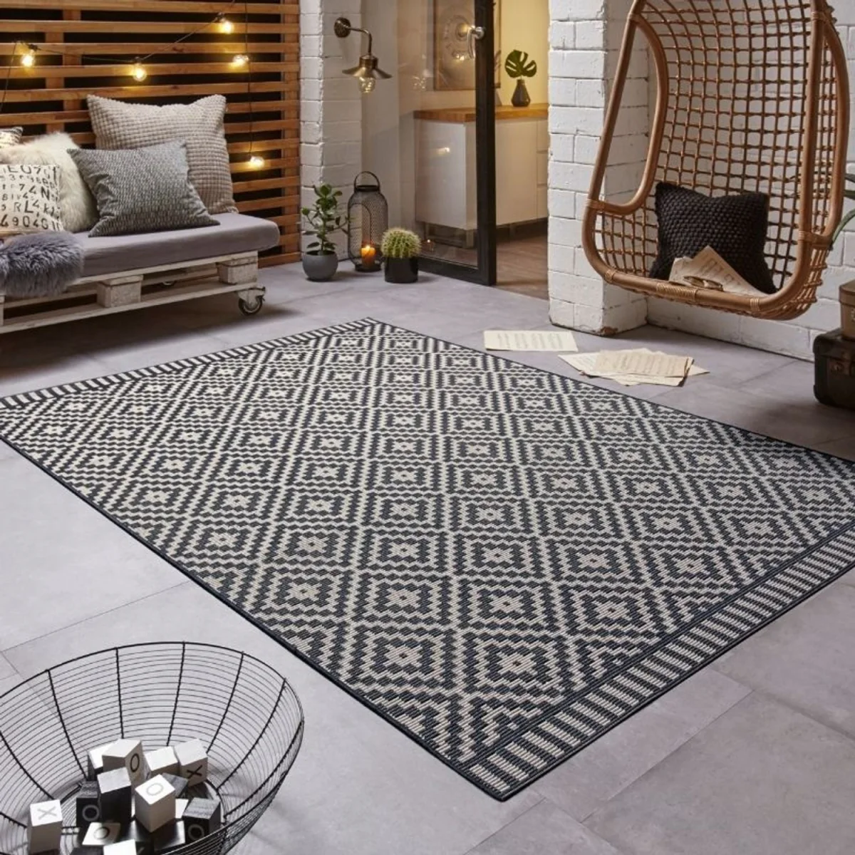 Breeze Indoor & Outdoor Rug Beige - Dark Grey – image 7