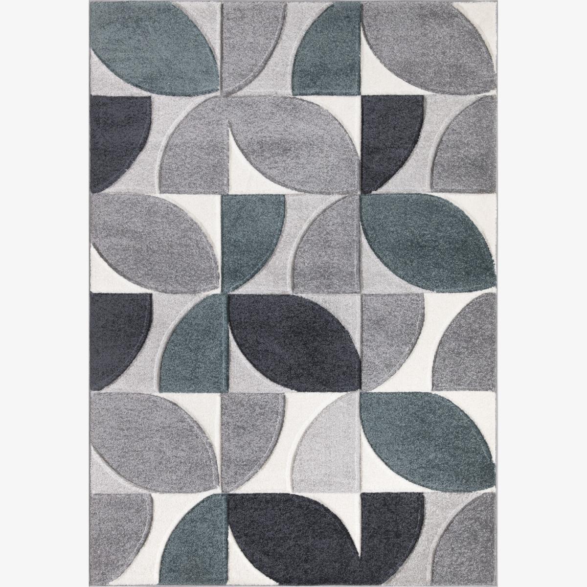 Modern Geo Rug - Teal / 120cm – image 1