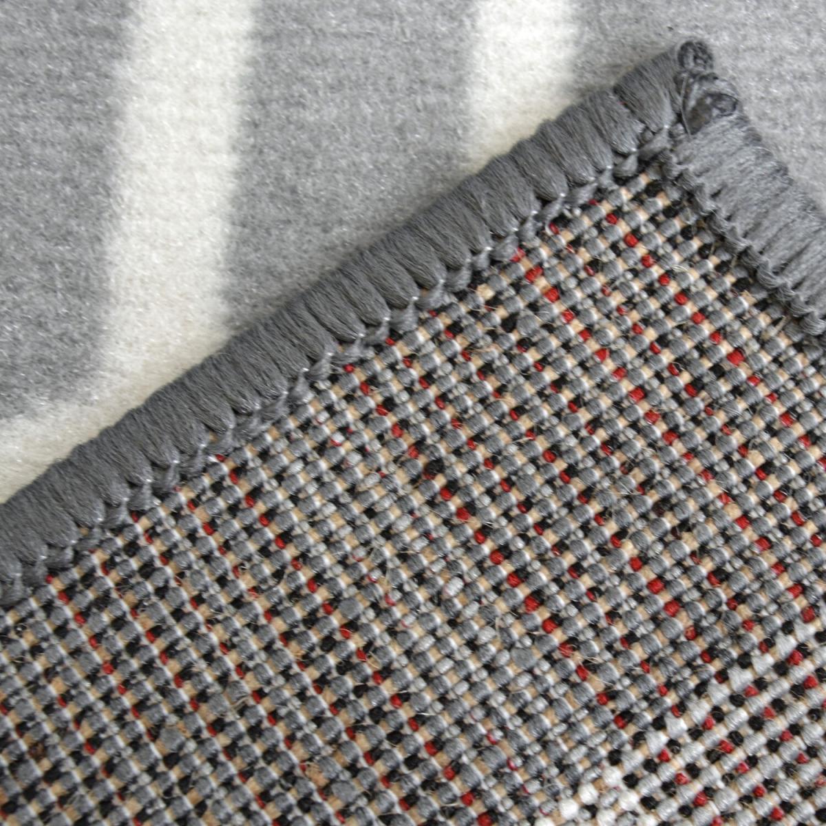 Modern Grey Geometric Flatweave Rug - Islay - Grey / 230cm / 5kg – image 5