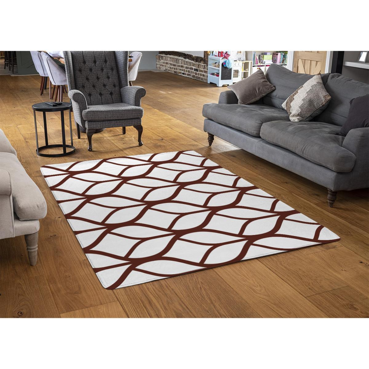Tiled Geometrics Rug - Brown / 230cm – image 3