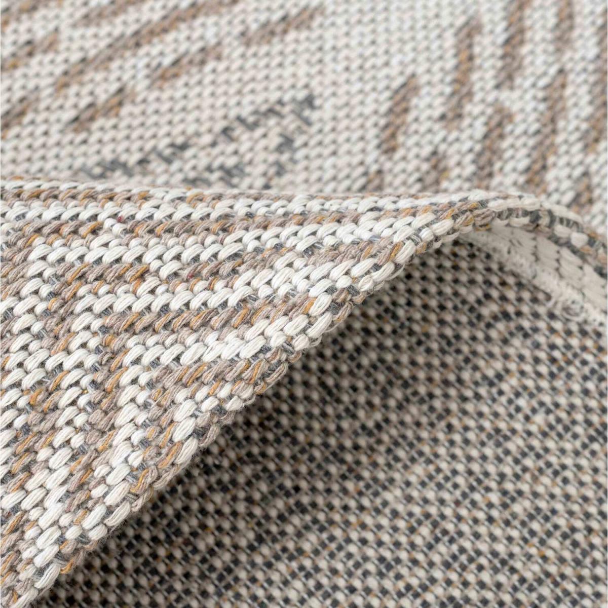 Natural Beige Diamond Geometric Recycled Cotton Area Rug - Natural / 230 x 160cm – image 3