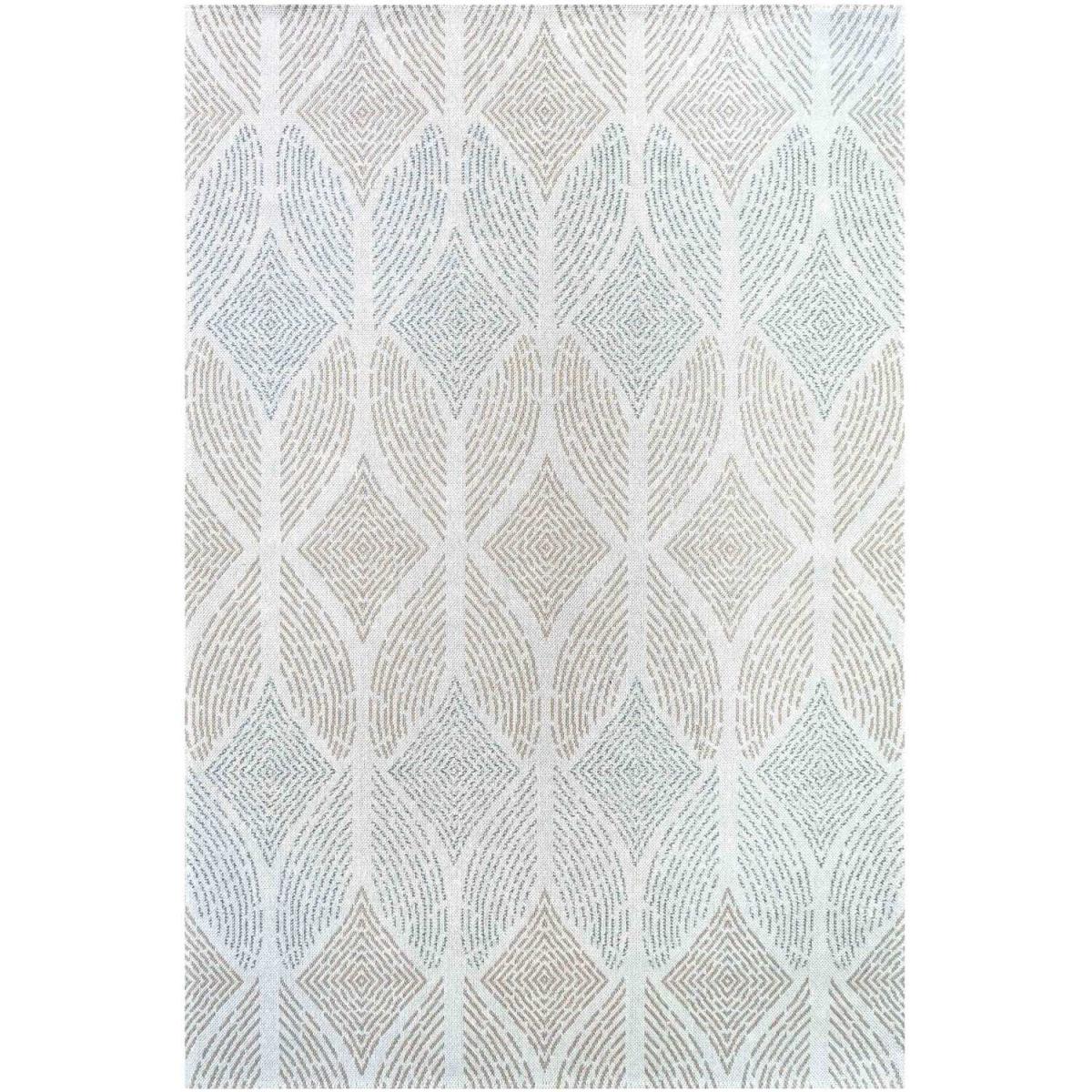 Natural Beige Diamond Geometric Recycled Cotton Area Rug - Natural / 230 x 160cm – image 5