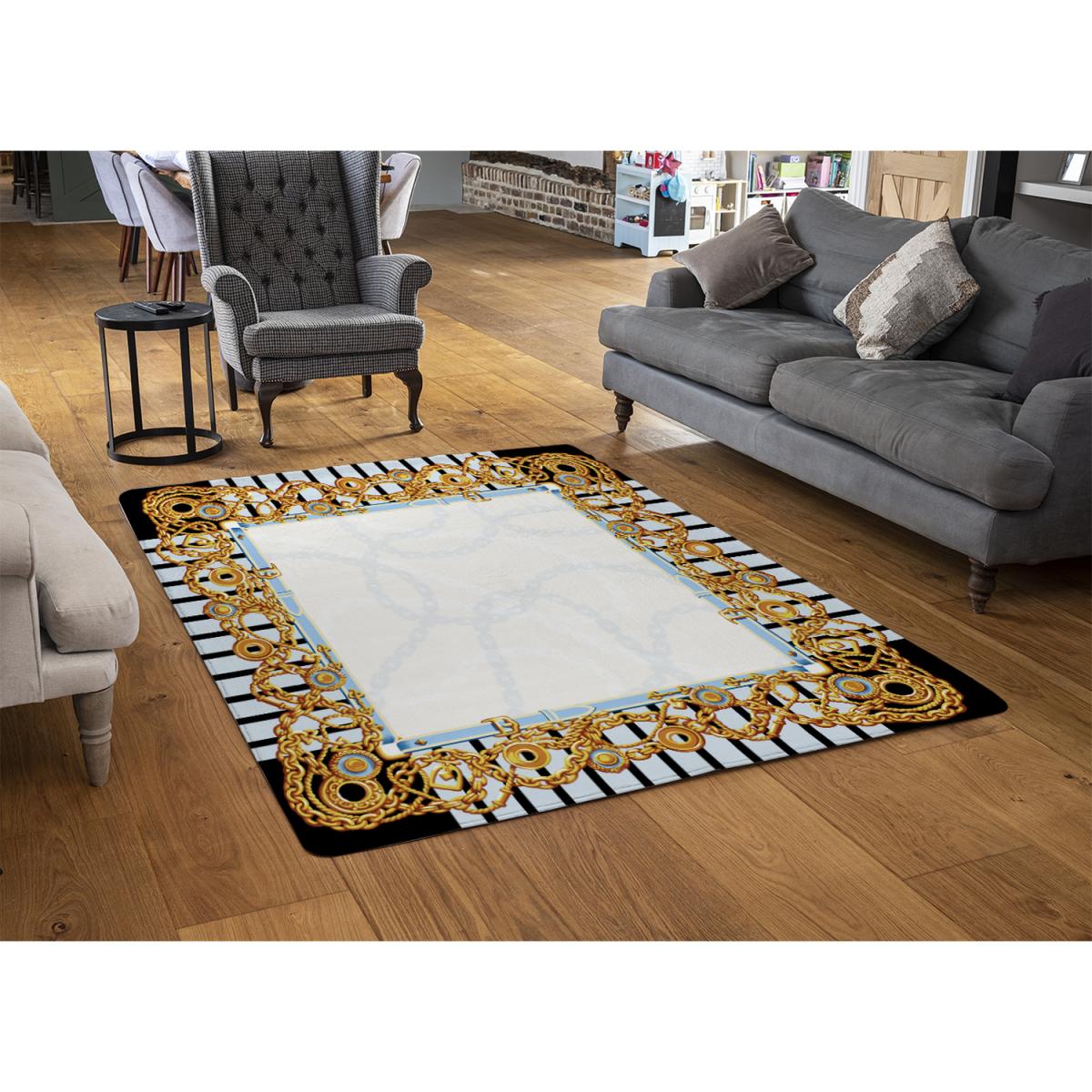 Golden Chains Rug - Gold / 230cm – image 2