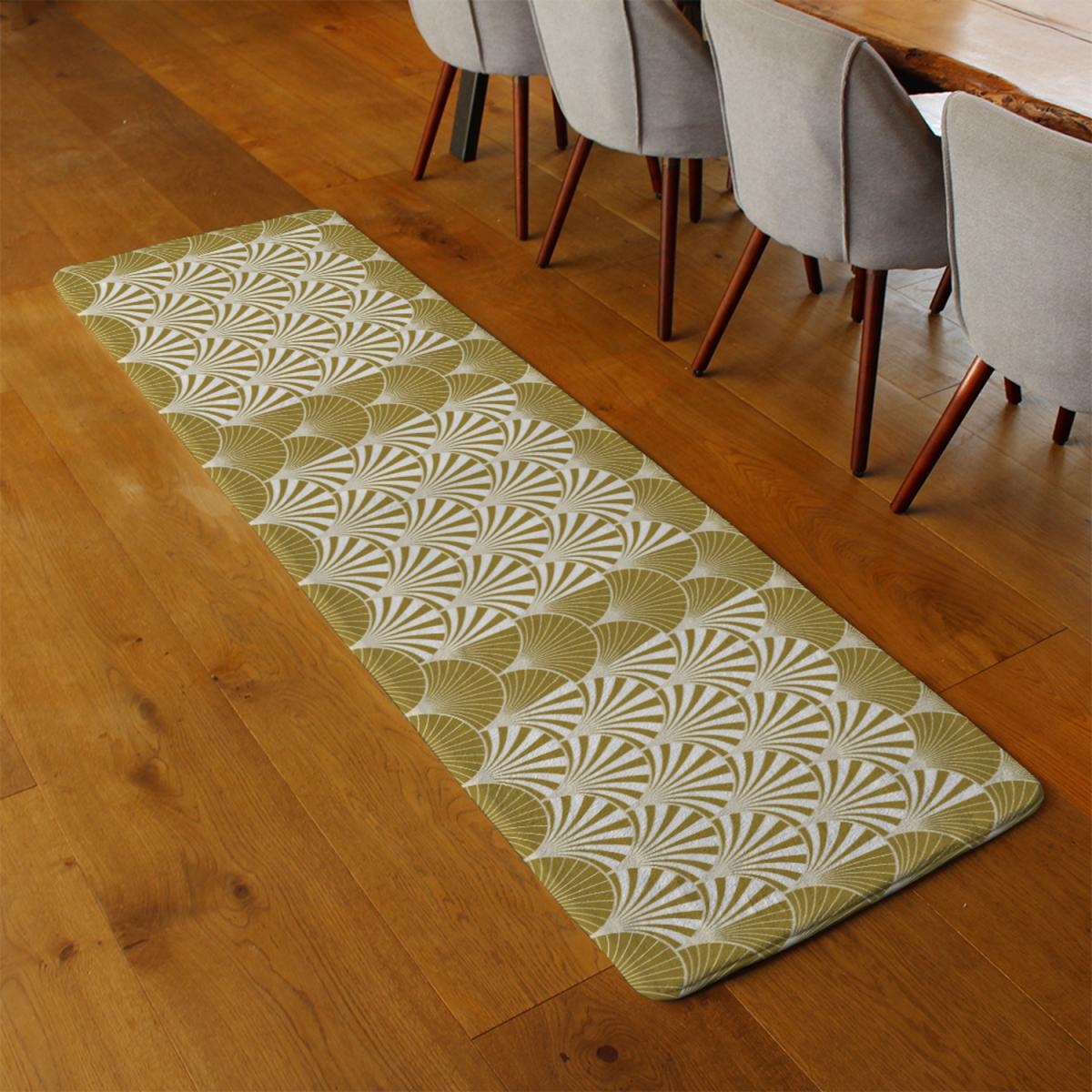 Golden Semi Circles Runner Rug - Gold – image 3