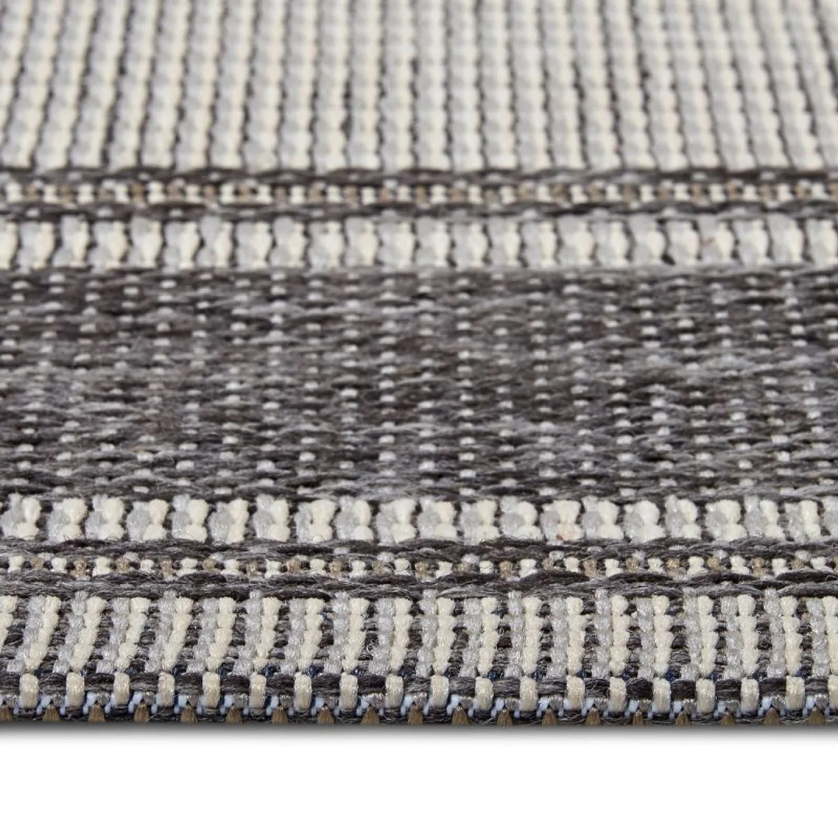 Tribal Bordered Indoor & Outdoor Rug Grey - Grey / 170.0cm – image 1